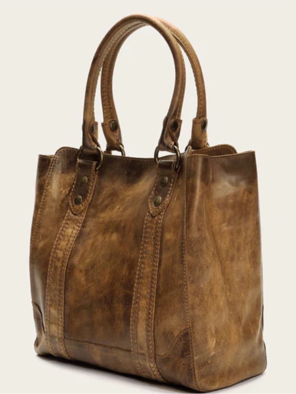 FRYE MELISSA TOTE 
Matching booties included if you are a size 8.5!